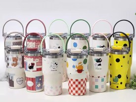 Vaso termico decorado 